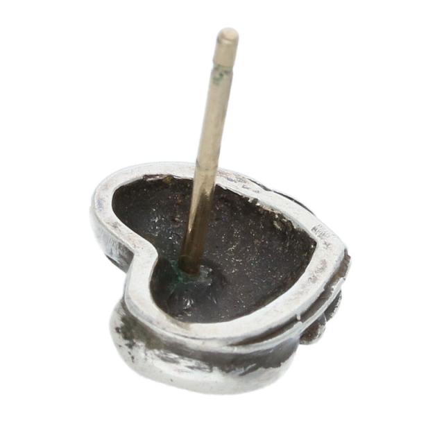クロムハーツ STUD HEART ハートスタッド シルバーピアス 中古 GZ11