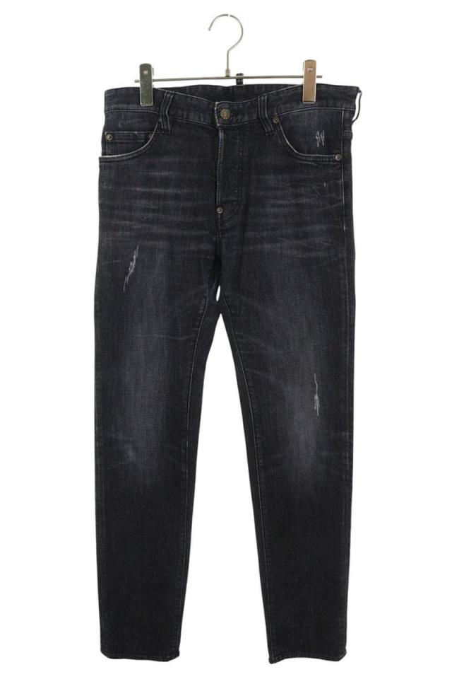 ディースクエアード サイズ:48  S74LA0626 ダメージ加工スキニーデニムパンツ 中古 BS99