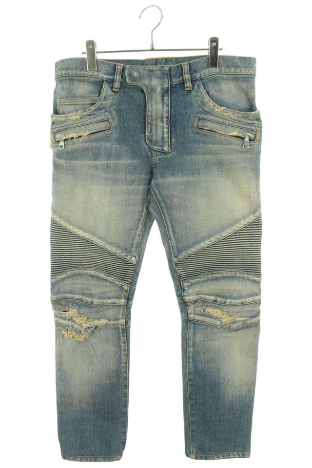 バルマン サイズ:31インチ  POHT551 C710V ダメージ加工バイカーデニムパンツ 中古 BS99