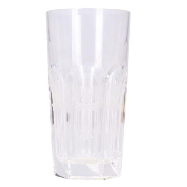 クロムハーツ  バカラ   HARDCORE HI-BALL-CH CROSS ハードコアCHクロスクリスタルグラス 中古 SJ02