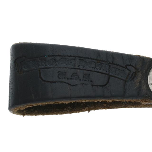 クロムハーツ BELT LOOP フローラルボールボタンレザーベルトループ