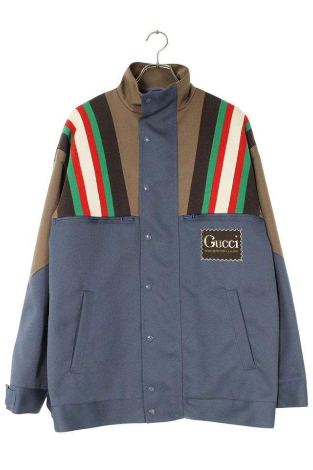 グッチ サイズ:44  20SS  614483 Z4203 シェリーラインロゴプリントトラックジャケット 中古 OM10
