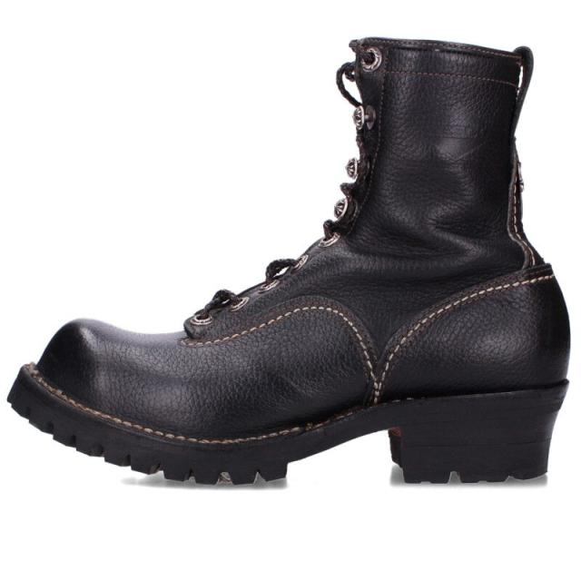 クロムハーツ サイズ:9.5  JOBMASTER ジョブマスター レザーブレードレースアップレザーブーツ 中古 SJ02