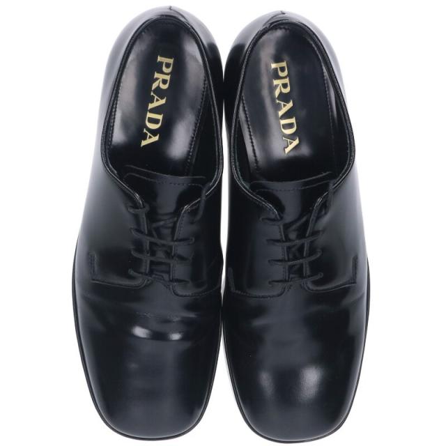 プラダ サイズ:6.5 2EG379 スクエアトゥレザーダービーシューズ 中古 BS99