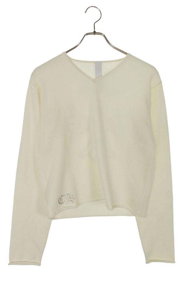 クロムハーツ サイズ:M バックストーンCHプラス装飾ニット 中古 SJ02