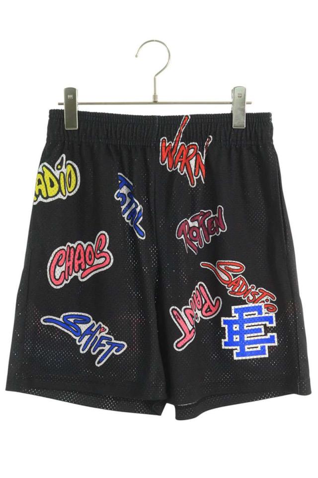 エリック・エマニュエル サイズ:M MATTYBOYプリントメッシュ総柄ハーフパンツ 中古 SS07