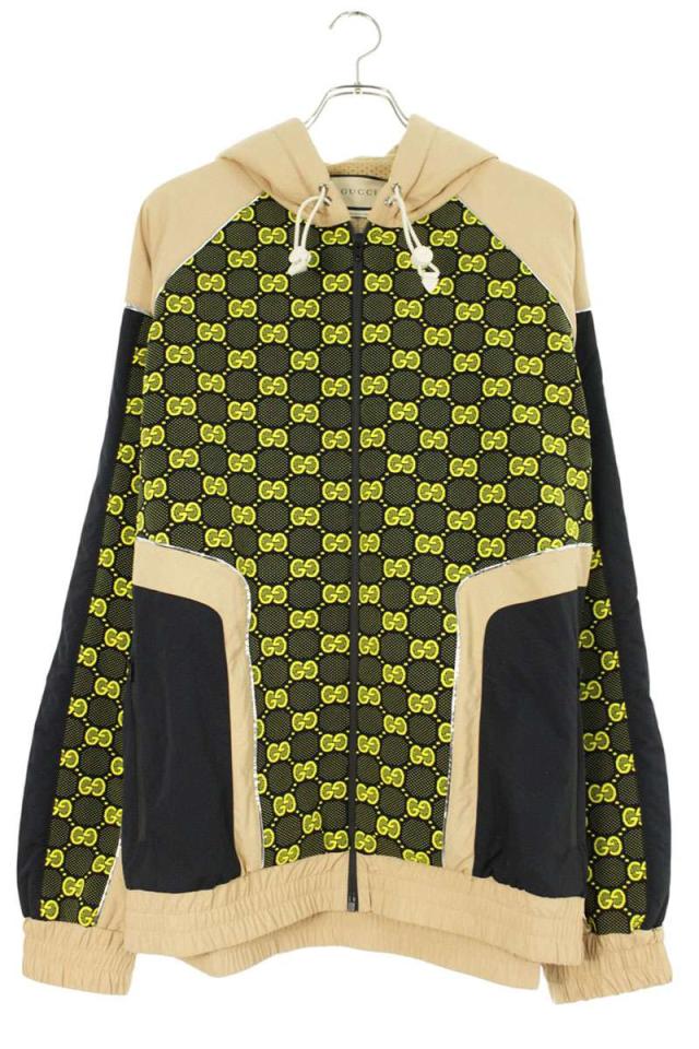 グッチ サイズ:L  752157 XJFSM GGモノグラム総柄ジップアップブルゾン 中古 SB01
