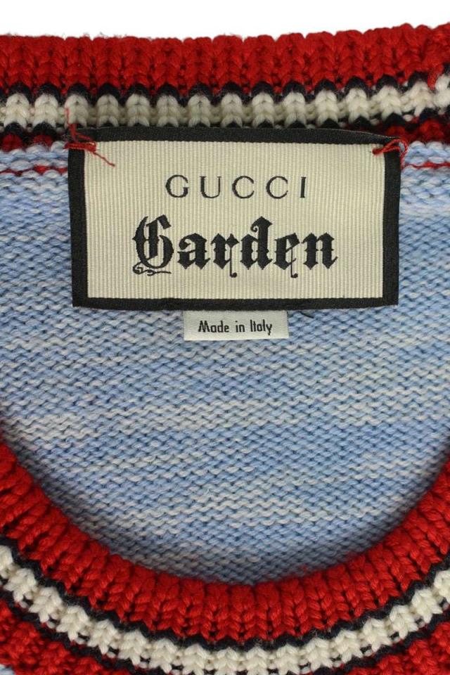 グッチ サイズ:M 573988 XKAQV グッチガーデンエンブレム刺繍ニット