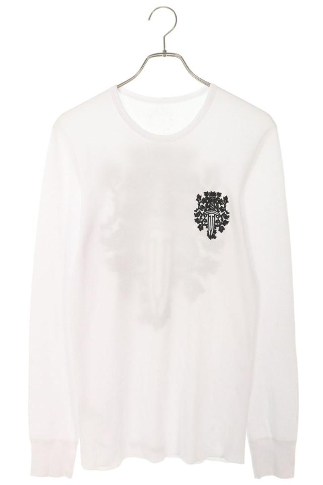 クロムハーツ サイズ:L  Thermal L S バックダガープリントサーマル長袖カットソー 中古 NO05