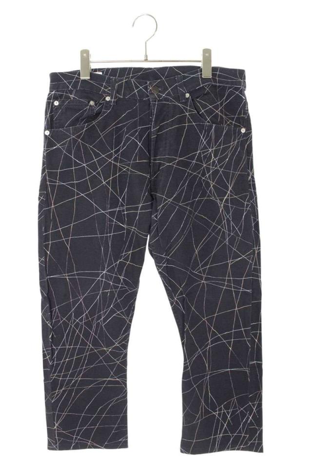 ドリスヴァンノッテン サイズ:32インチ コットン総柄ロングパンツ 中古 BS99