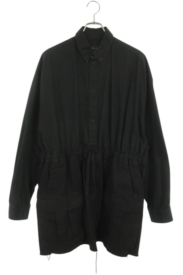 バレンシアガ サイズ:1  720102 TNP04 ボタンダウンカーゴシャツブルゾン 中古 BS99