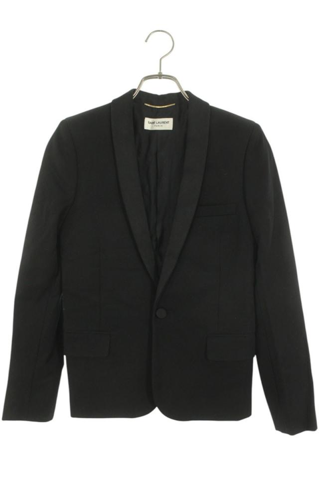 サンローランパリ サイズ:F34  370350 YYD99 スモーキングウールシングルジャケット 中古 BS99