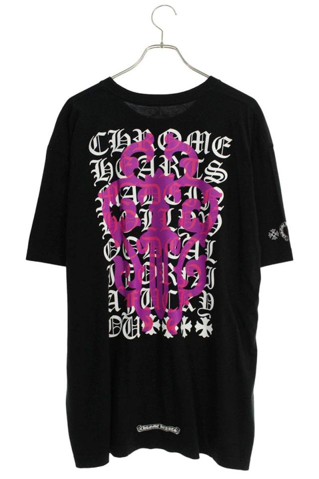 クロムハーツ サイズ:XXL  CH T-SHRT 1 ヴァインダガーバック英字プリントTシャツ 中古 SJ02 クロムハーツ サイズ:XXL CH T-SHRT 1 ヴァインダガーバック英字