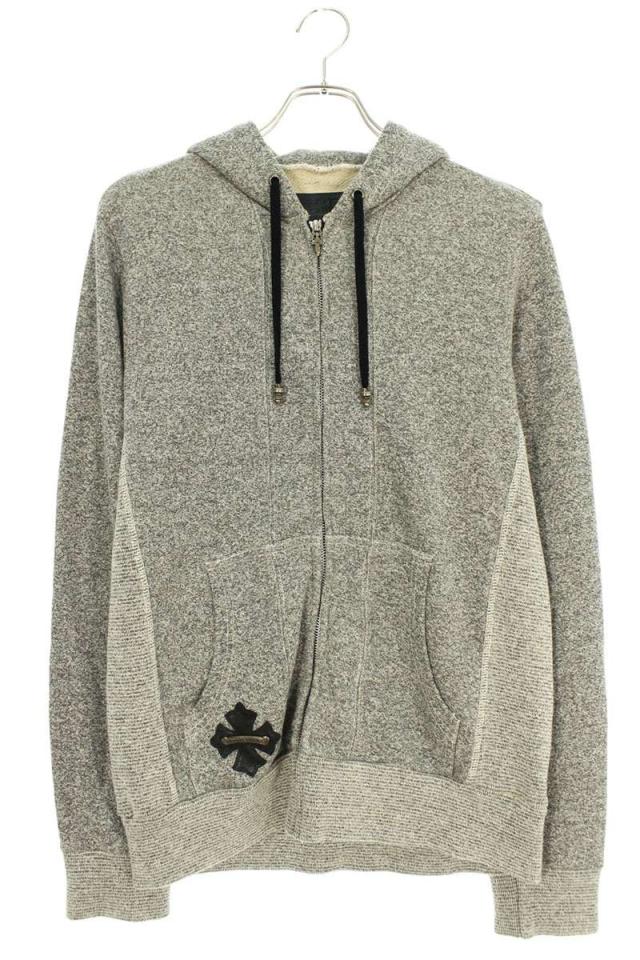 クロムハーツ サイズ:M SWTSHRT HD ZIP CHプラスパッチダガージップパーカー 中古 GZ11