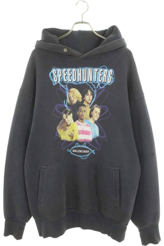 バレンシアガ サイズ:L  541707 TCV37 スピードハンターズプルオーバーパーカー 中古 OM10