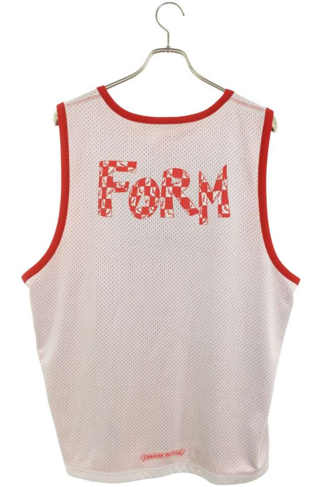 クロムハーツ サイズ:XL  PPO FORM TEAM MESH WARM UP JERSEY MATTYBOY リバーシブルプリントメッシュタンクトップ 中古 SJ02 クロムハーツ MESH WARM UP JERSEY リバーシブルロゴプリントメッシュ