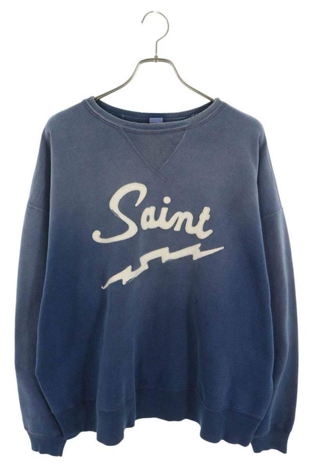 セントマイケル サイズ:XL  25SS  SM-HR8-0000-046  ヴィンテージ加工ロゴスウェット 中古 FK04