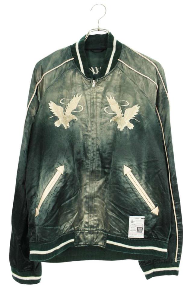 ミハラヤスヒロ サイズ:46 J12BL041 バック刺繍スーベニアジャケット スカジャンブルゾン 中古 BS55