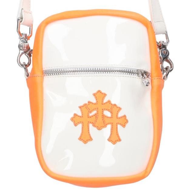 クロムハーツ   TAKA MINI タカミニ セメタリークロスパッチ エナメルショルダーバッグ 中古 SS07