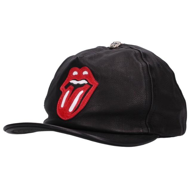 クロムハーツ サイズ:ONE SIZE リップアンドタンレザーベースボールキャップ 中古 NO05