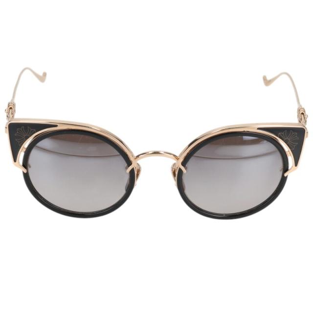 クロムハーツ サイズ:51□22-135  SQUIRT フローラルクロステンプルラウンドフレームサングラス 中古 GZ11