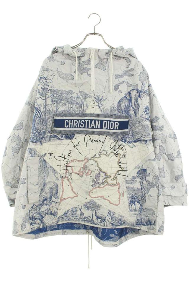 クリスチャンディオール サイズ:S  047C10A2863 アラウンドザワールドアノラックブルゾン 中古 SB01