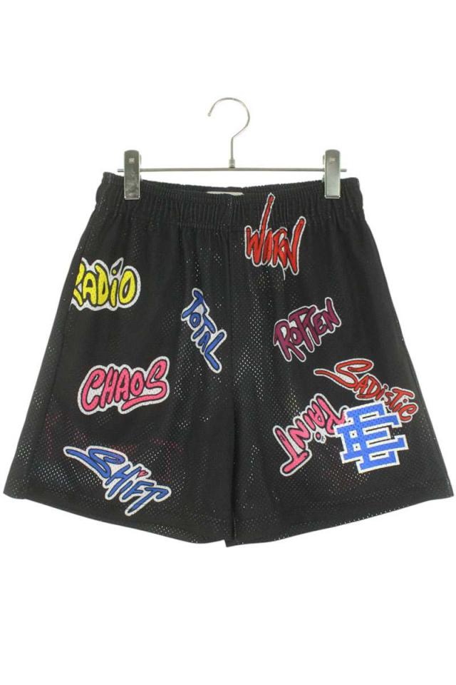 エリック エマニュエル サイズ:M MATTYBOYプリントメッシュ総柄ハーフパンツ 中古 OK15