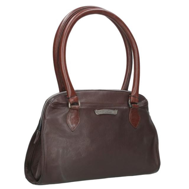 クロムハーツ  ラベルロゴダガージップレザーハンドバッグ 中古 OS06