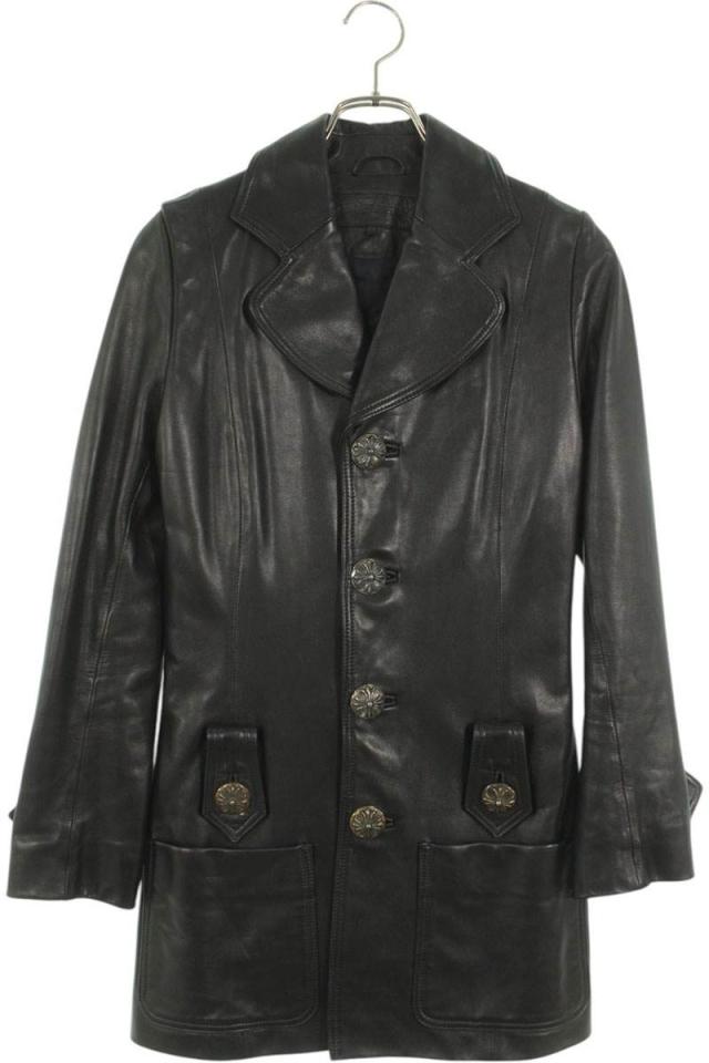 クロムハーツ サイズ:S クロスボールトレンチレザーコート 中古 SJ02