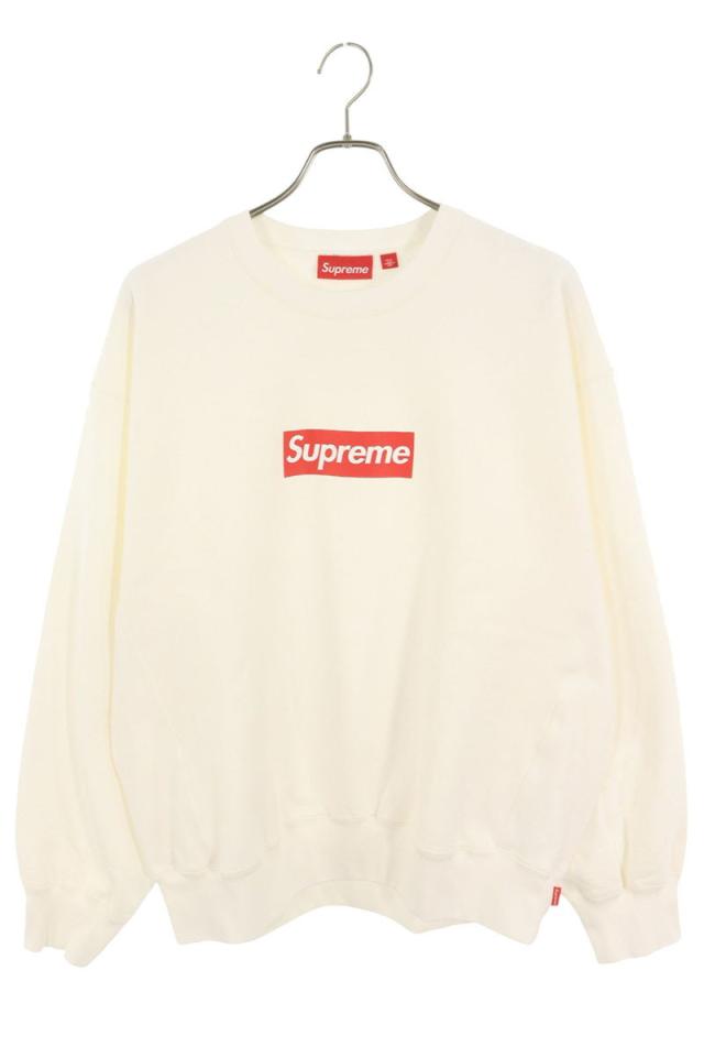 シュプリーム サイズ:L  25SS  Washed Box Logo Crewneck ウォッシュドボックスロゴクルーネックスウェット 中古 SB01