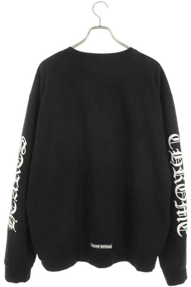 クロムハーツ サイズ:L SWTSHRT PLVR ネックロゴプリントクルーネック