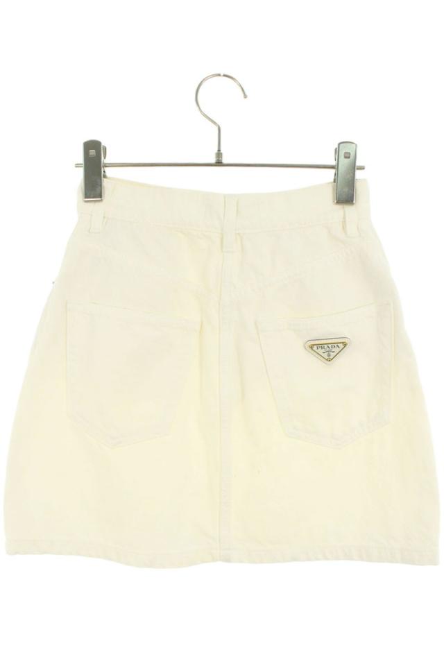 プラダ サイズ:36 GFD177 三角ロゴプレートデニムミニスカート 中古