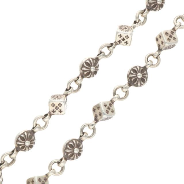 クロムハーツ   DICE 1CRS BALL LONG-1 ロング1クリップダイスクロスボール シルバーウォレットチェーン 中古 OK15 クロムハーツ DICE 1CRS BALL LONG-1 ロング1クリップダイスクロス