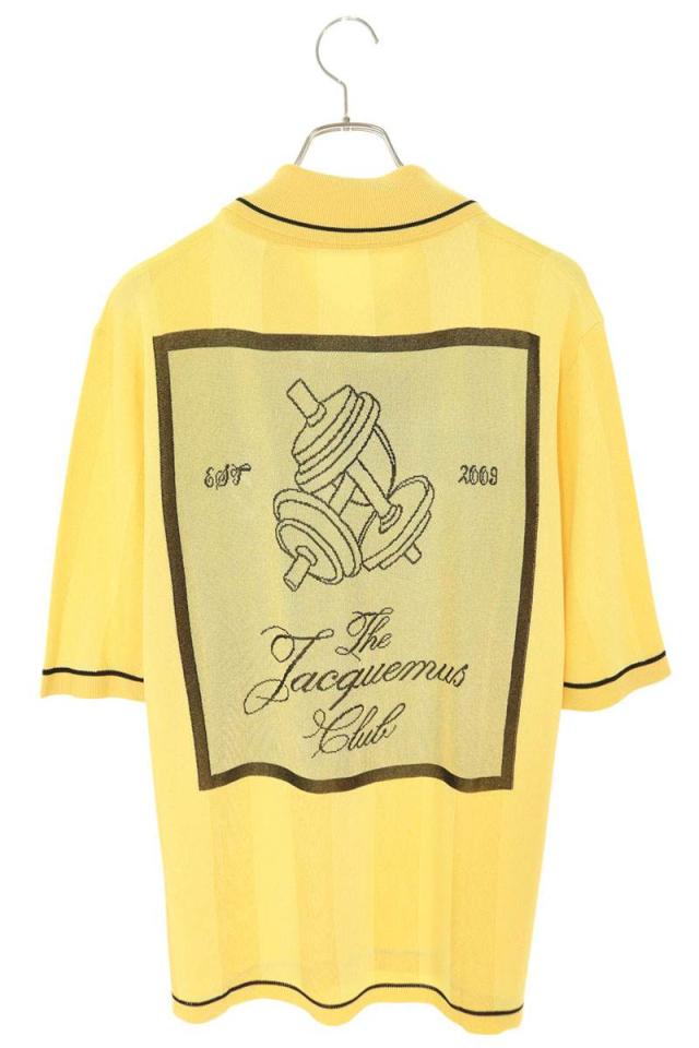 ジャックムス サイズ:L  25SS  255KN542 バックロゴ刺繍ゲーム半袖ポロシャツ 新古品 SB01 ジャックムス サイズ:L 25SS 255KN542 バックロゴ刺繍ゲーム半袖