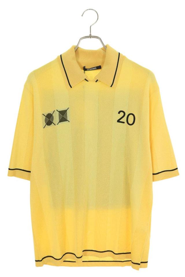 ジャックムス サイズ:S  25SS  255KNS42 バックロゴ刺繍ゲーム半袖ポロシャツ 新古品 OM10