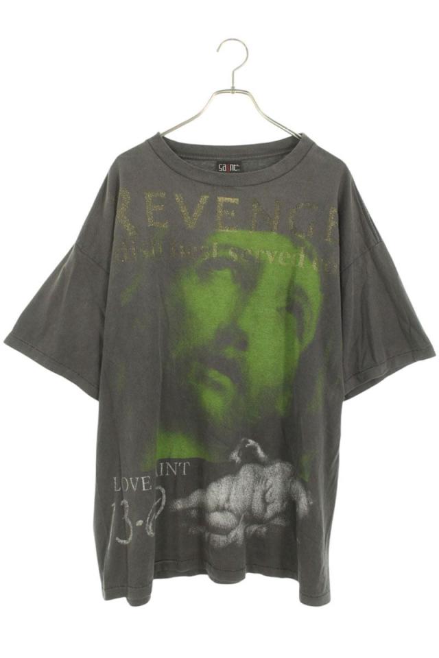 セントマイケル サイズ:XXL  SM-S23-0000-085 ヴィンテージ加工REVENGETシャツ 中古 OM10