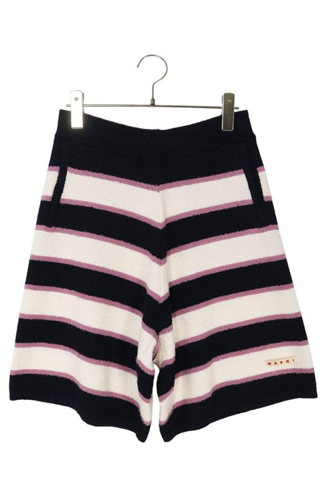 マルニ サイズ:46  PUMG0036Q0 ボーダーテリーハーフパンツ 新古品 SB01