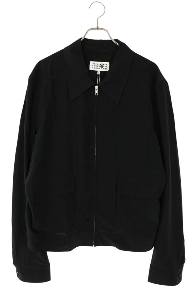 エムエムシックス サイズ:50  25SS  SH2AM0028 シルクジップアップブルゾン 新古品 SB01