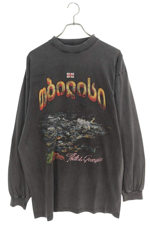 バレンシアガ サイズ:1  25SS  819022 TRVQ7 ラージフィット長袖カットソー 新古品 OM10