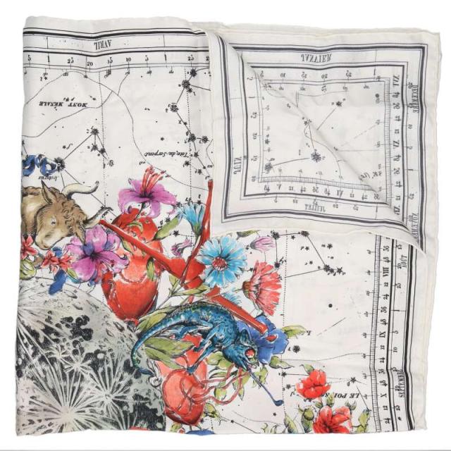 クリスチャンディオール   15ZOD090I607 総柄シルクスカーフ 中古 BS99