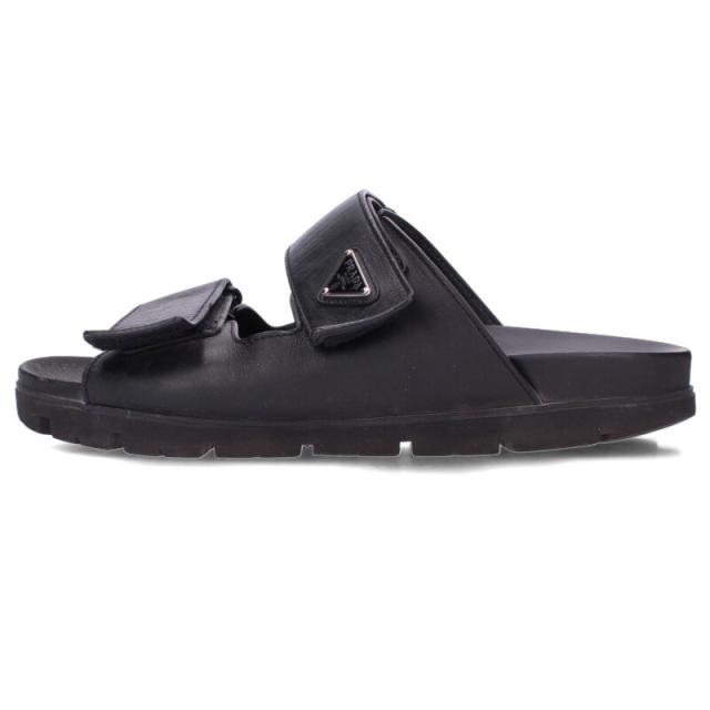 プラダ 三角ロゴプレートサンダル 中古 SB01