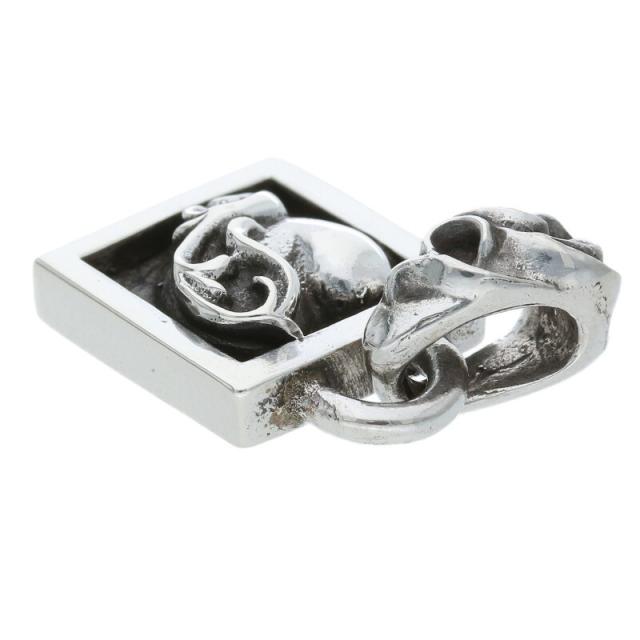 クロムハーツ FRAMED HEART フレームドハート チャーム シルバー