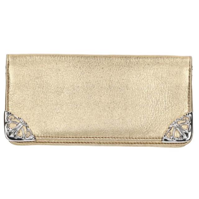 クロムハーツ   LNG SNGL FLD TIPS シングルフォールド レザーウォレット財布 中古 SS07