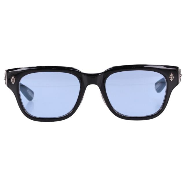 クロムハーツ サイズ:52□21-145  GIVENHED クラシックオーバルクロステンプルスクエアサングラス 中古 NO05