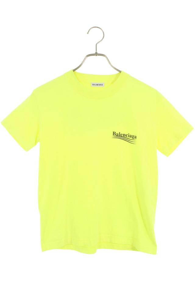 バレンシアガ サイズ:M  612964 TJVF7 キャンペーンロゴプリントTシャツ 中古 OM10