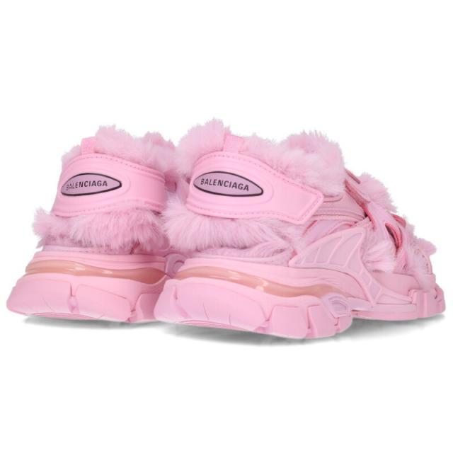 バレンシアガ サイズ:37  TRACK SANDAL ファー付きトラックサンダル 中古 BS99 バレンシアガ サイズ:37 TRACK SANDAL ファー付きトラックサンダル