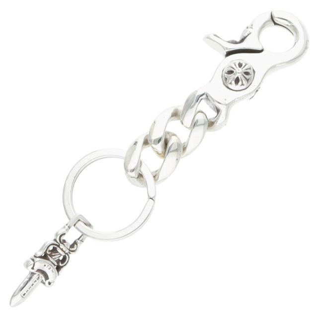 クロムハーツ サイズ:ショート  CLP CHN CLASSIC-S ショートクラシックリンク シルバーキーチェーン 中古 OK15