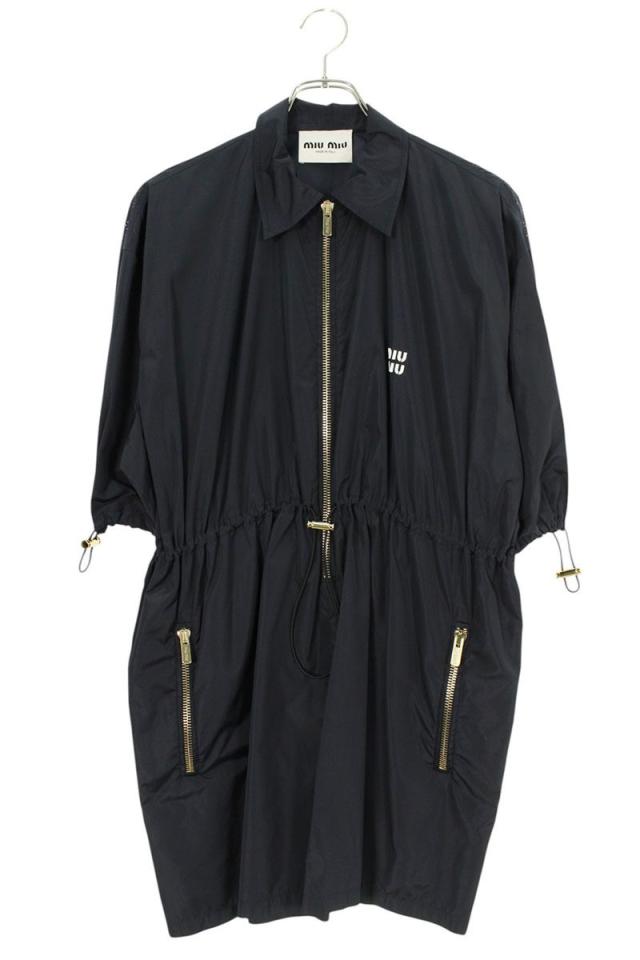 ミュウミュウ サイズ:38  MF4806 テクニカルシルクミニドレスワンピース 中古 BS99