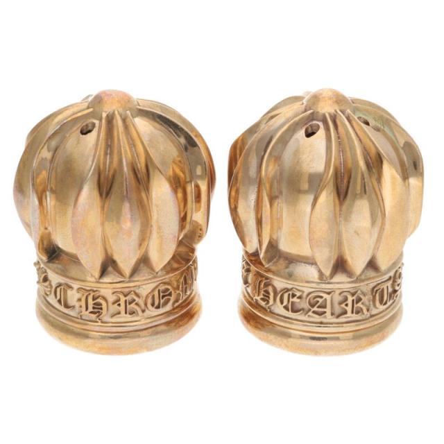 クロムハーツ   SALT N PEPPER SHAKER ソルトアンドペッパー 塩胡椒入れブロンズケース 中古 SJ02
