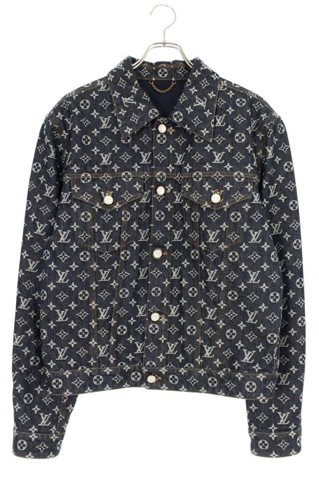 ルイヴィトン サイズ:48  RM242M UZD HRA79W モノグラムジャガードデニムジャケット 中古 SB01